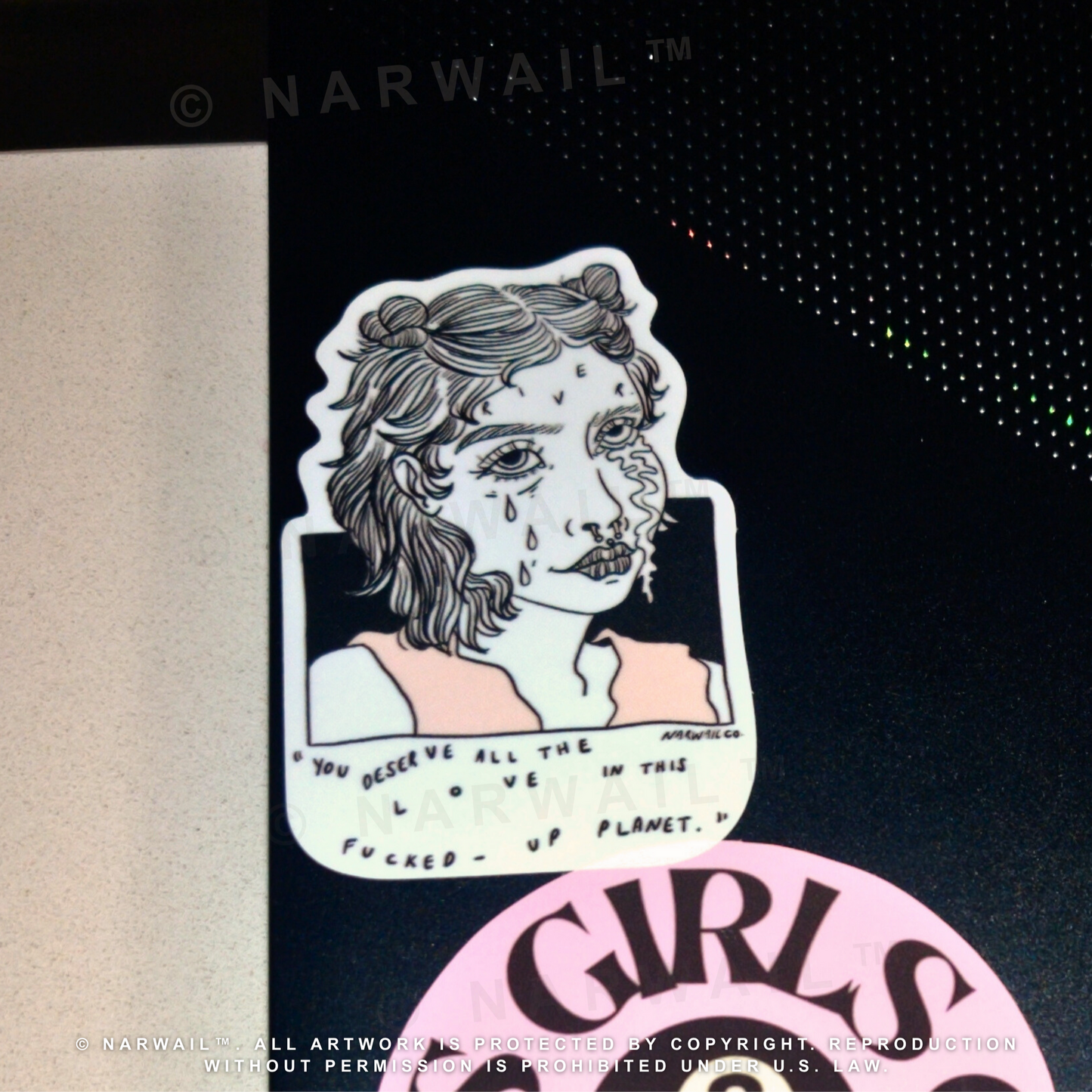 Cry Me A River Sticker