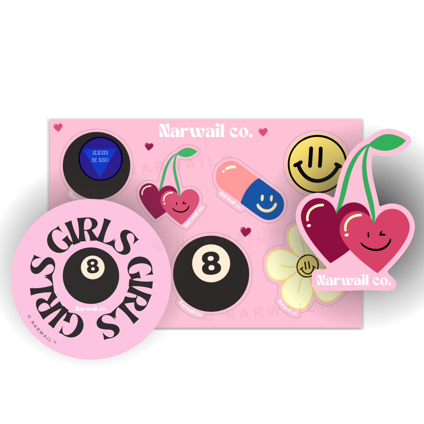 Girls Girls Girls Mini Sticker Pack