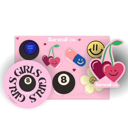 Girls Girls Girls Mini Sticker Pack