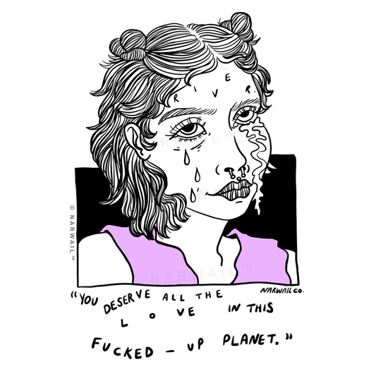 Cry Me A River Sticker