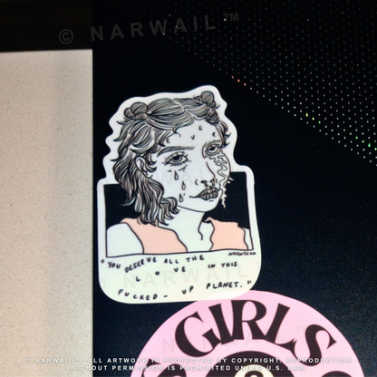 Cry Me A River Sticker