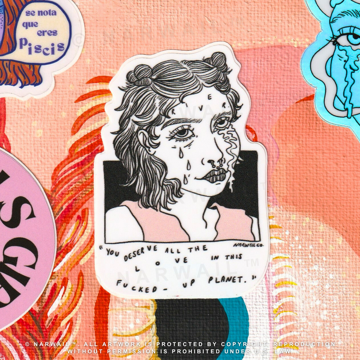 Cry Me A River Sticker